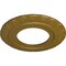 Ekena Millwork Claremont Ceiling Medallion (Fits Canopies up to 5 5/8"), Hand-Painted Gold, 9"OD x 4 1/2"ID x 1/2"P CM09CLGLS - alternate 2